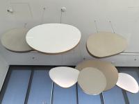 Bureau de l'opéra de l'espace Irrégulier de forme personnalisée Carreaux de plafond acoustiques microporteux Panneaux
