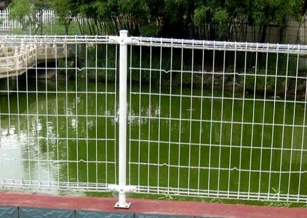 Ornamental Double Loop Steel Wire Fencing / Decorative Wire Mesh Security Fencing