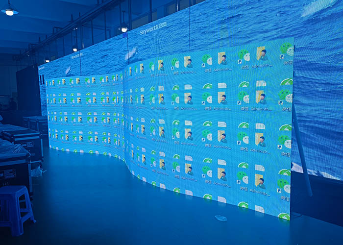 P2.6 P3.9 LED видеостенная панель Внутренний мягкий изогнутый светодиодный экран