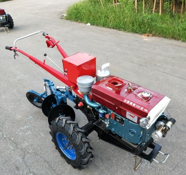 Electric Starter Two Wheel Diesel Engine Farming Garden Use Walking Tractor
