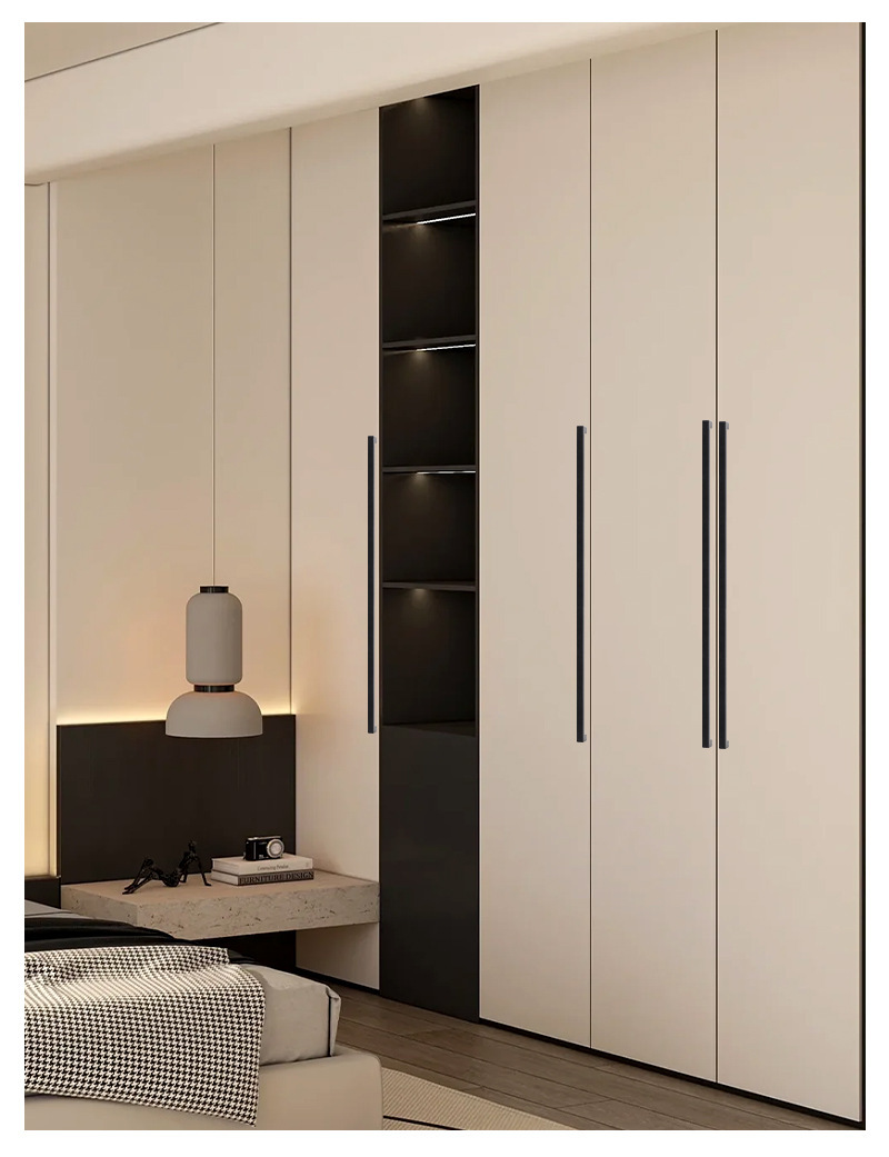 Modern Simple Stainless Steel Single Hole Furniture Handle Small Long Cabinet Door Knobs for Living Room Wardrobe Hardware