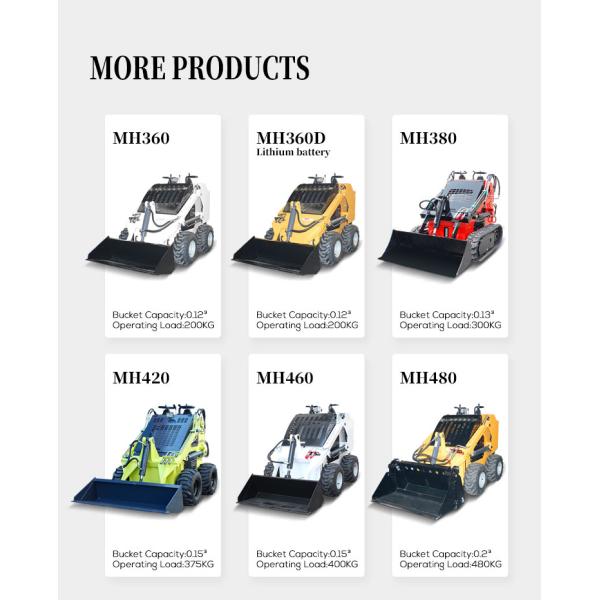 Многофункциональная сцепная сдвижная загрузка для смешивания бетона, снятия снега и чистки