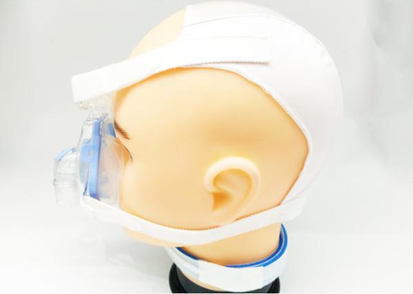 White Color Headgear Chin Strap Lightweight With Custom Logo Long Service Life