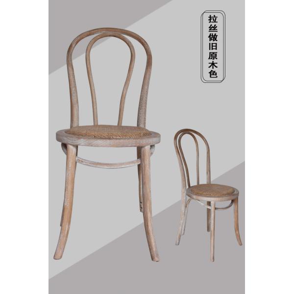 High Back Restaurant Solid Wood Chairs / Upholstered Wooden Dining Chairs