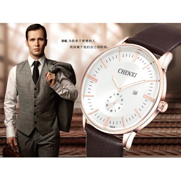 Fashion Jewelry Wholesale Leather Watches Blue Brown White Black White Men's Watches New