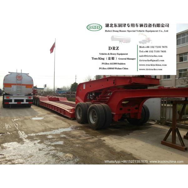 Gooseneck Lowbed Trailer Dolly for Heavy Duty Heavy Machine Lowbed Semi Trailer 80 ton 100Ton WhatsApp:8615271357675