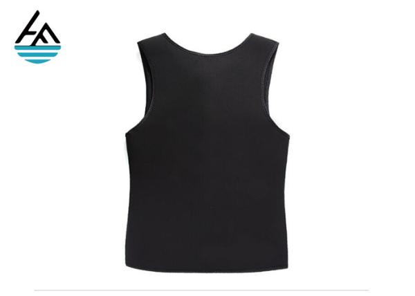 Gym Workout 2mm  Neoprene Vest Mens , Neoprene Sweat Vest With Zipper