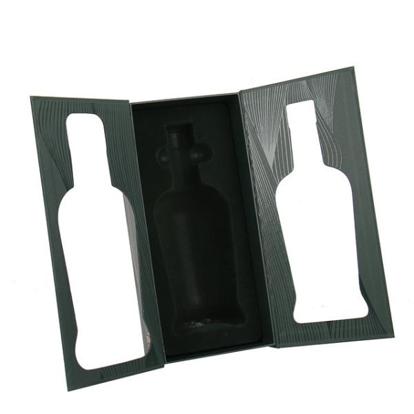 Luxury Premium Hard Cardboard Logotipo personalizado Magnetic Vine Regalo Box Packaging con ventana