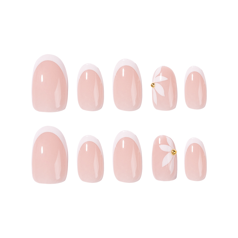 Low MOQ ABS Plastic French Tip Artificial Nails Custom Packaging