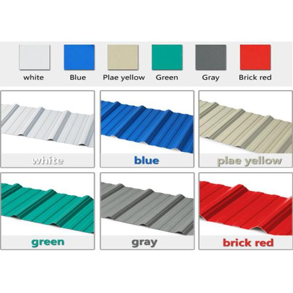 Wind Resistant 2.3mm Thickness UPVC PVC Plastic Roof Sheet For Warehouse Wall