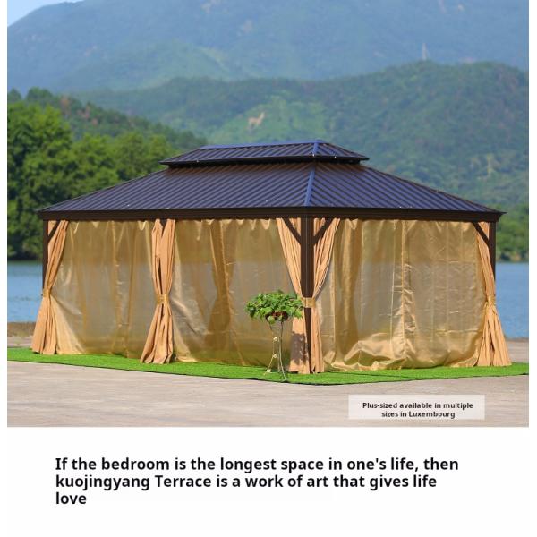 Courtyard Garden Camping Hard Top Pergola Canopy Gazebo Tent 365*600*292cm