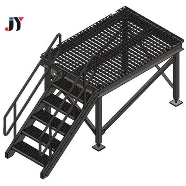 Portable Paint Coated Metal Frame Mezzanine Floor Platform for Warehouse Storage