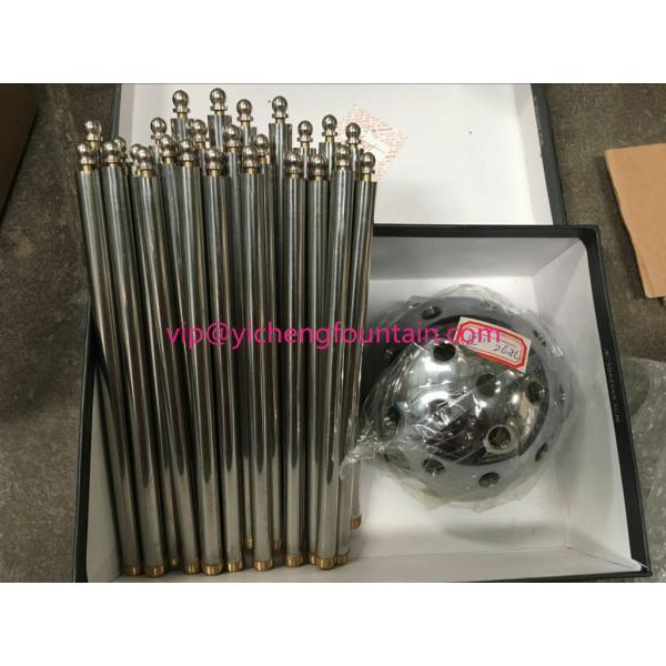 Hemisphere Fountain Nozzle Crystal Ball Water Fountain Nozzles Brass / Chrome Material