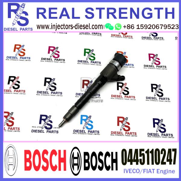 BOSCH injection 0445110247 Diesel Fuel Common Rail Injector 0445110247 0986435163 For FIAT/IVECO 3.0D Engine