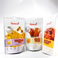 Mylar rescellé imprimé fait sur commande met en sac pour la banane Chips Snack Stand Up Zipper