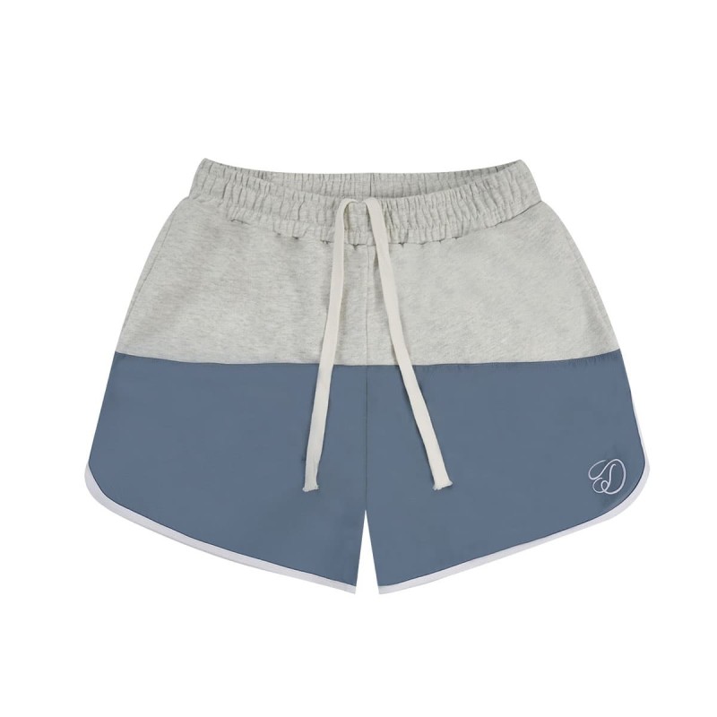 Custom Heavyweight Two-Tone Athletic Shorts Embroidered Streetwear