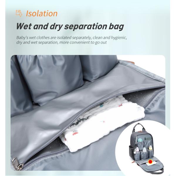 Luxury Mommy Travel Waterproof Baby Diaper Backpack Multifunctional Laptop Bag for Mom&Dad Diaper Bag