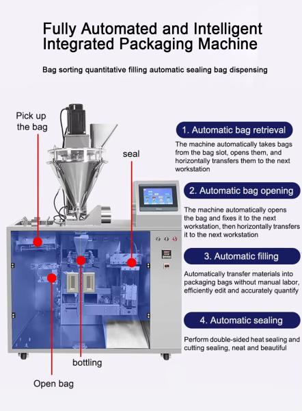 Máquina automática de envasado de gránulos, multifunción, bolsa prefabricada con cremallera para alimentos para mascotas, comida para gatos, comida para perros