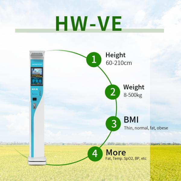 High Strength ABS Ultrasonic BMI Scale Digital Body Weight Scale with Customized Support