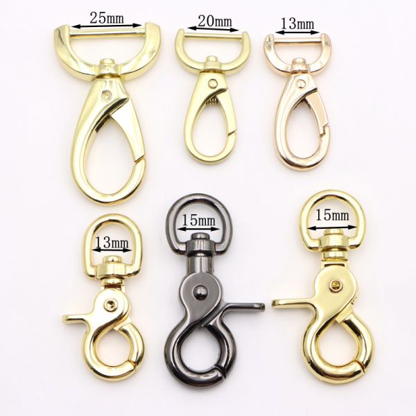 Zinc Alloy Swivel Snap Hook Heavy Duty Metal Trigger Snap Gold