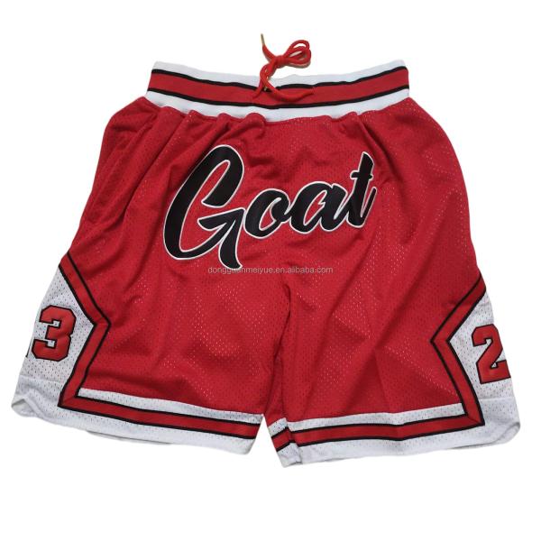 Logo personnalisé Shorts de basket-ball à mailles respirantes à corde rétro mode décontractée courte tenue sportive avec poches pour hommes femmes
