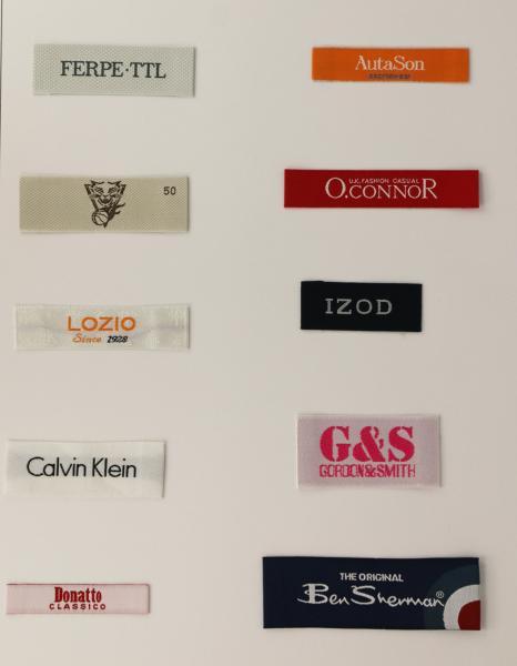 Custom Logo Woven Clothing Labels For Apparel Custom Neck Labels