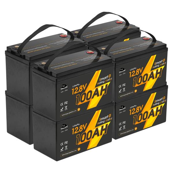 12V 12.8V 24V 48V Volt 100Ah 120Ah 200Ah 300Ah 400Ah Rechargeable Lifepo4 Deep Cycle Li Lithium Ion Battery Pack Sealed