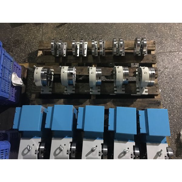 Precision 170mm 4th Axis CNC Rotary Table With Motor / Bearing Steel Construction