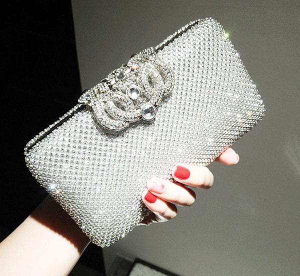 New bride's wedding bag diamond lady versatile banquet clutch evening dress bags