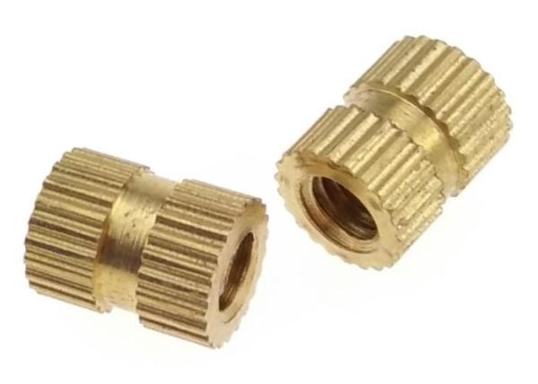Porcas serrilhadas redondas de bronze do polegar M6 para o hardware da fêmea dos parafusos de parafuso