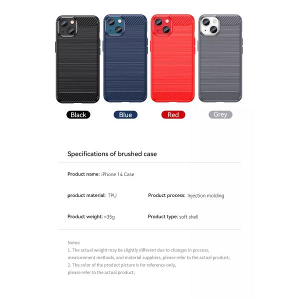 Shockproof Thin Carbon Fiber Soft TPU Silicone Mobile Phone Case for iPhone 13 14 Pro Max