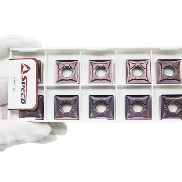 Tungsten Cnc Lathe Inserts SNMG190612 High Finishing For Stainless Steel