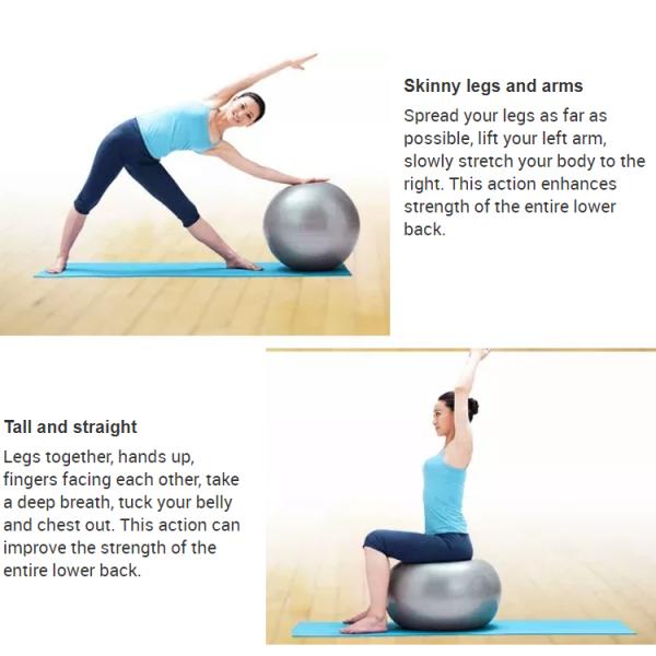 Massage Balance Rubber Stability Yoga Gym Stuff Anti Burst Multicolor Fitness Yoga Ball