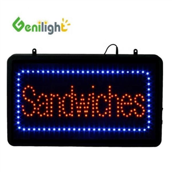 Custom Design DC12V BURRITOS LED Neon Open Sign by Genilight IP Rating Color Depth -