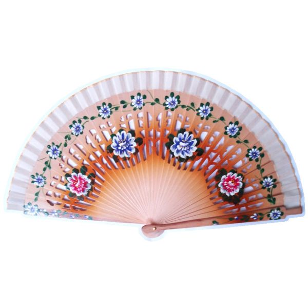 [I AM YOUR FANS]Wholesale Mixed Styles Colorful Spanish Pattern Wedding Gifts Wooden Folding Hand Fans