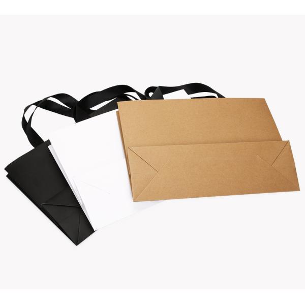 Переработанные биоразлагаемые бутиковые бумажные пакеты для покупок