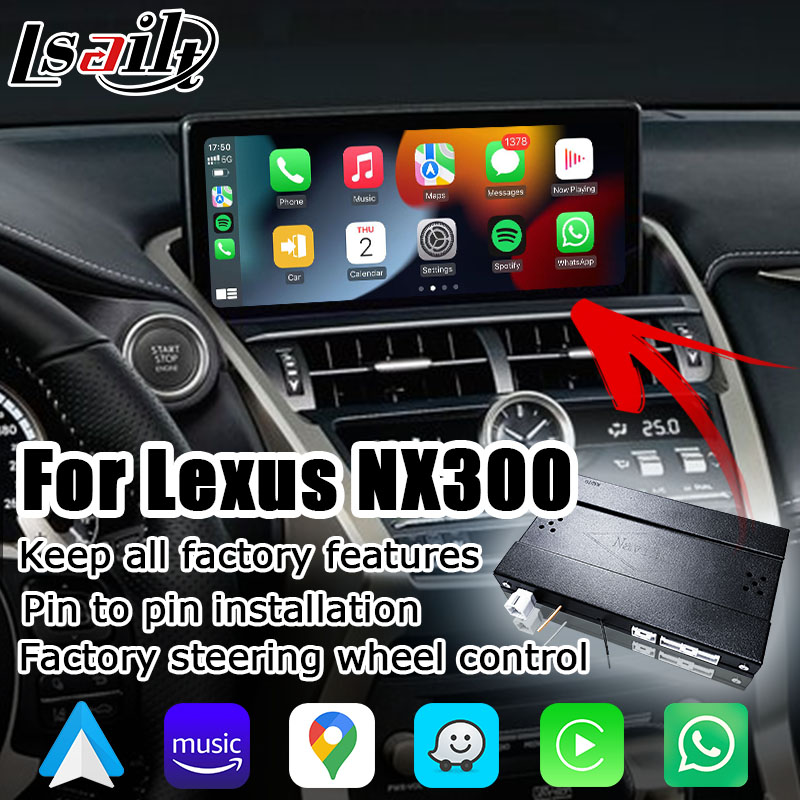 Lexus NX300 NX300h 2018 2021 беспроводной автомобильный интерфейс android carplay