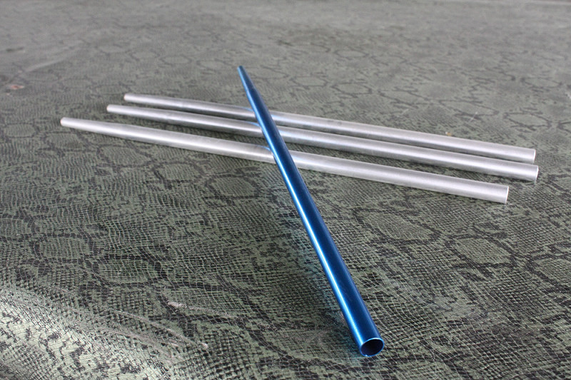6011 Alloy Seamless Aluminium Tube Blue Degreased Surface With Straightening