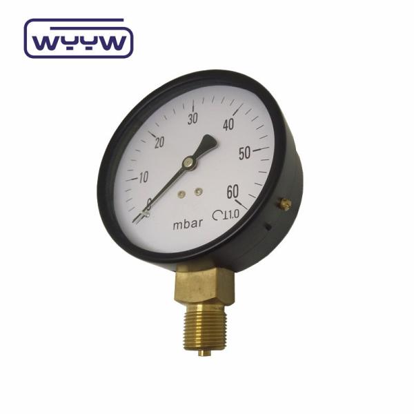 2.5 63mm stainless steel  mbar kpa capsule pressure meter