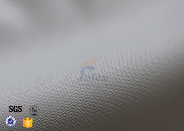 Pano resistente químico branco da cobertura do fogo da tela 490GSM da fibra de vidro do silicone
