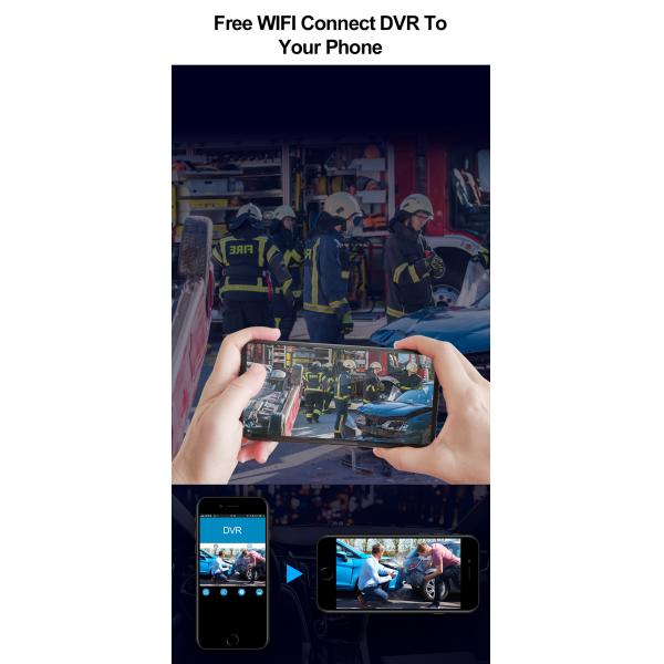 WIFI GPS Logger 4K Автомобильный приборный щиток Dash Cam 3inch
