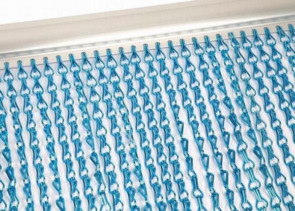 Professional Aluminium Chain Fly Curtains Durable For Doors / Window