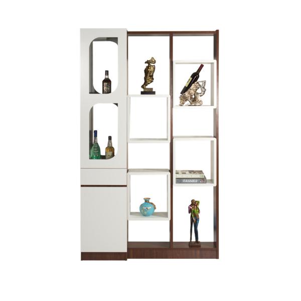 MDF Hall Partition Cupboard With Open Shelves