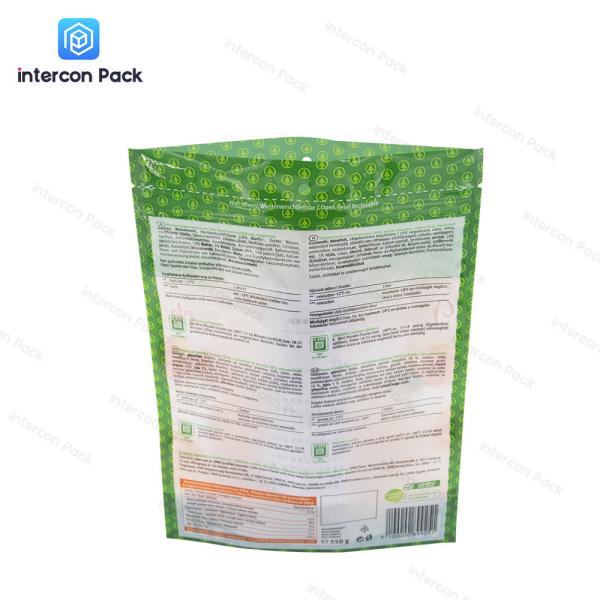 3 Side Seal Plastic Packaging Bag Customized Printed Laminated Edible Mylar Bags