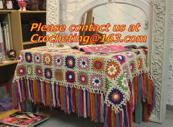 Crochet Vintage Throw Blankets Hand-Woven Bedspread Bedcover Home Decorate Bed/sofa Blanke