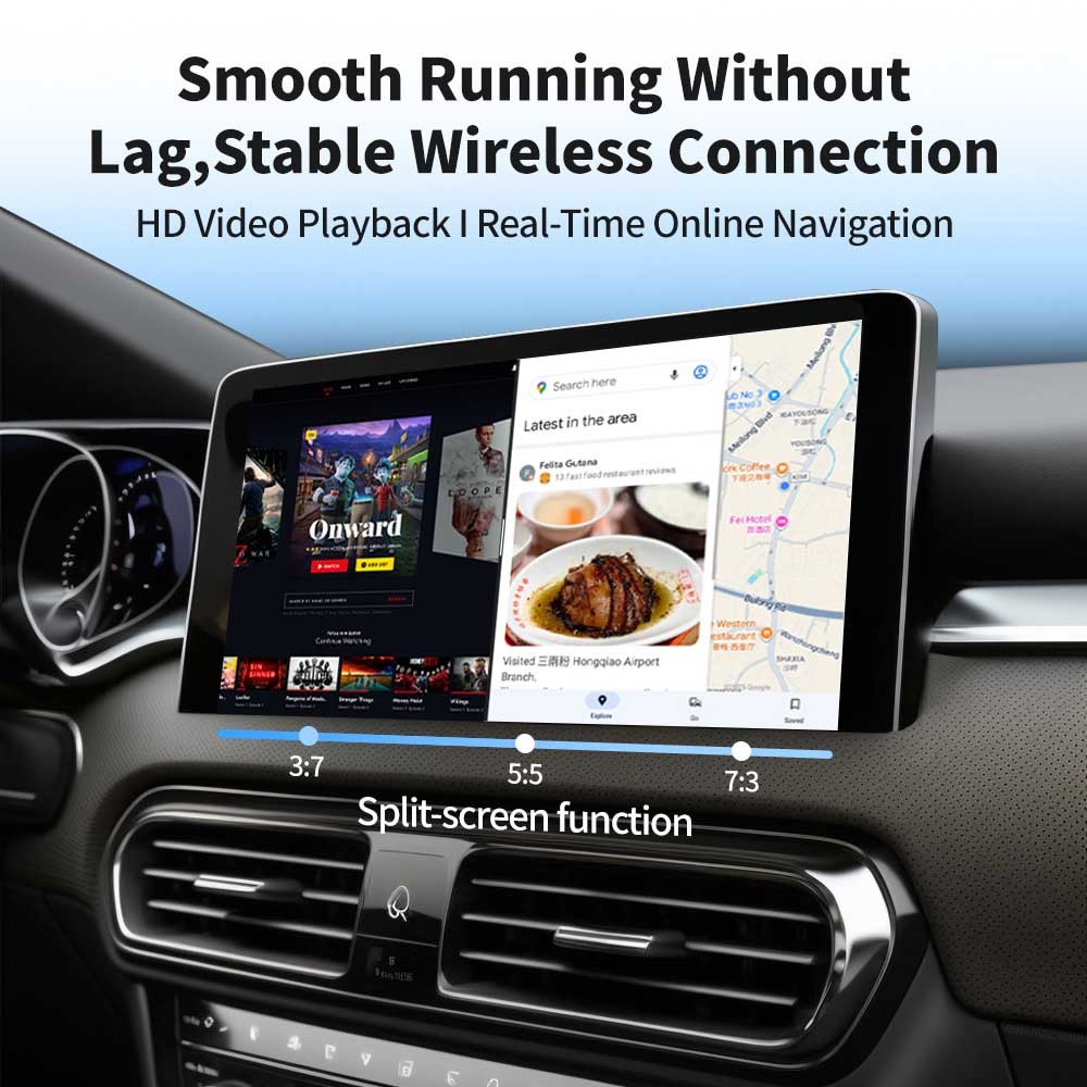 AI Android Carplay Android Box With QCOM RAM 8+ ROM 128GB Google Assistant