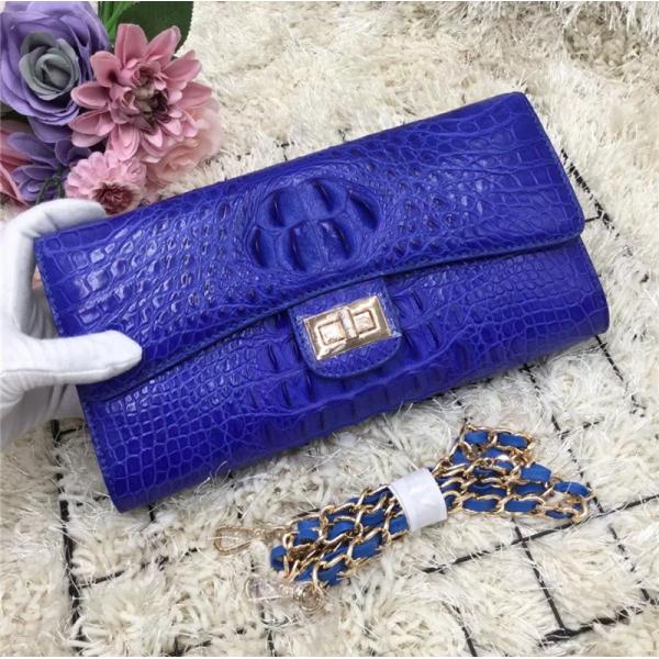 Exotic Alligator Skin Female Small Clutch Purse Authentic Real Crocodile Leather Women Flap Bag Lady Cross Shoulder Bag