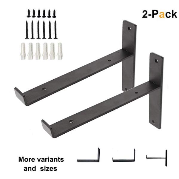 Scaffold Board Vintage T Lip Brackets com hardware incluído e caule traseiro 6'/ 15cm