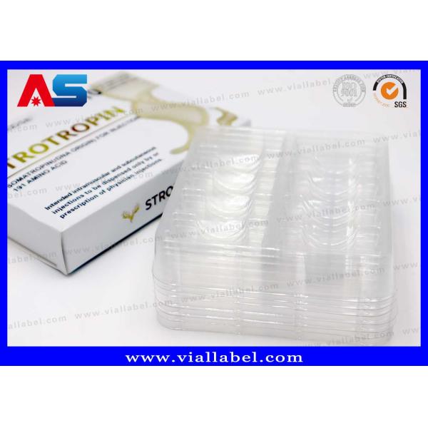 Custom Pharmaceutical Plastic Trays And Boxes For 2ml Peptide Glass Vials , MOQ 100pcs