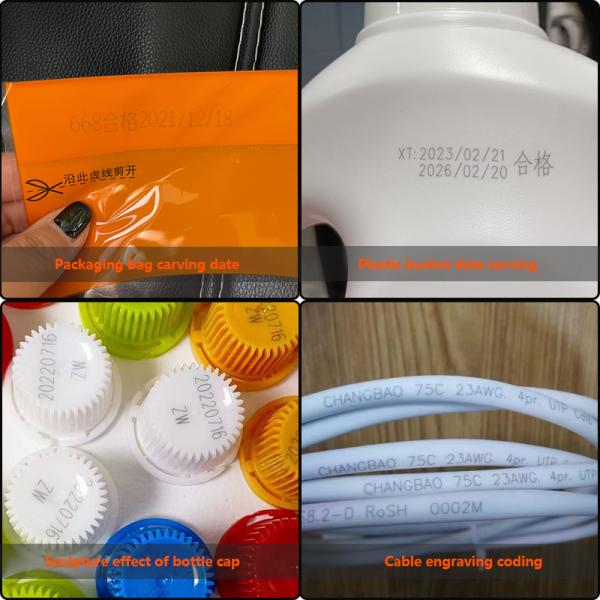 Máquina de marcação a laser ultravioleta de voo, equipamento industrial totalmente automático